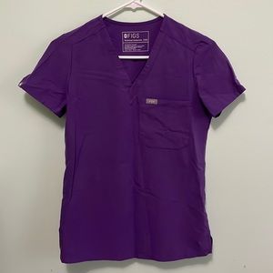 FIGS Casma Scrub Top in Ultra Violet